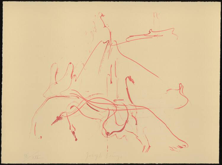 Joseph Beuys, Hommage à Picasso: Linienkomposition, Inv. Nr.: DG1975/178