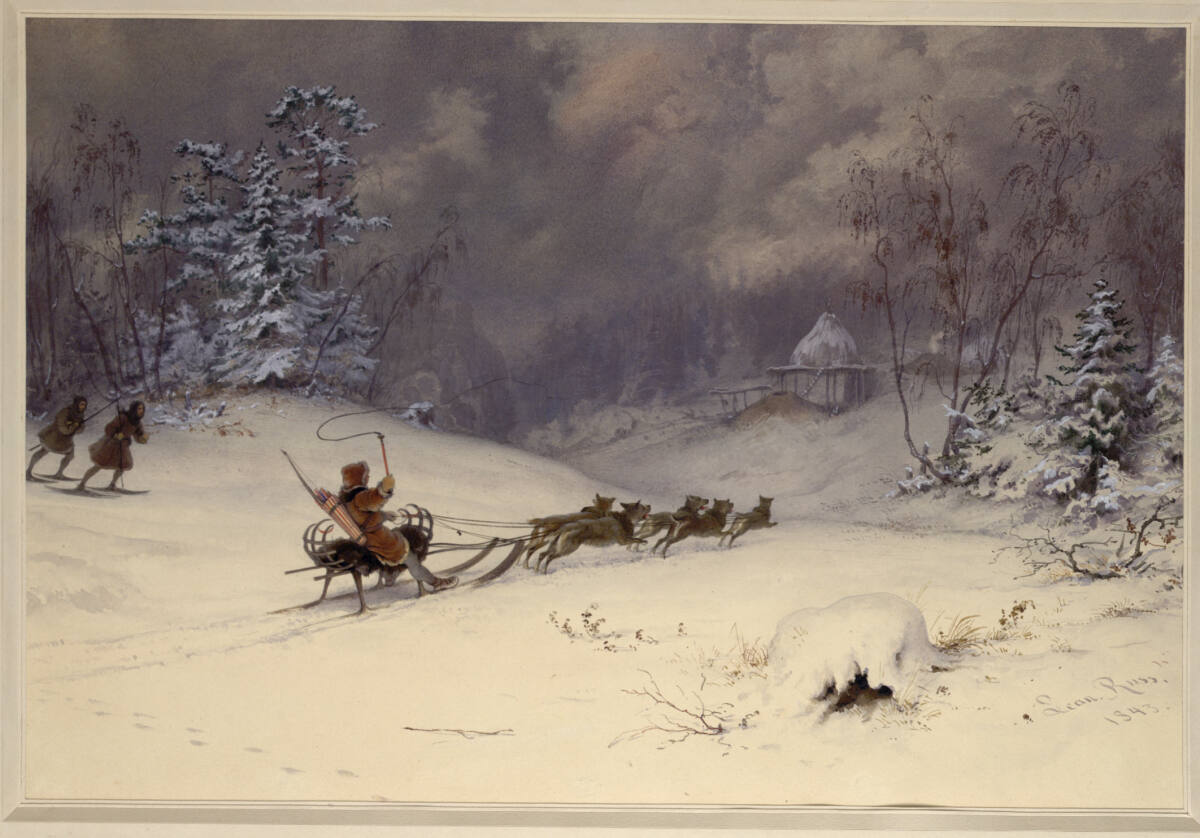 Kamtschatka (Guckkastenblatt), Leander Russ, 1843