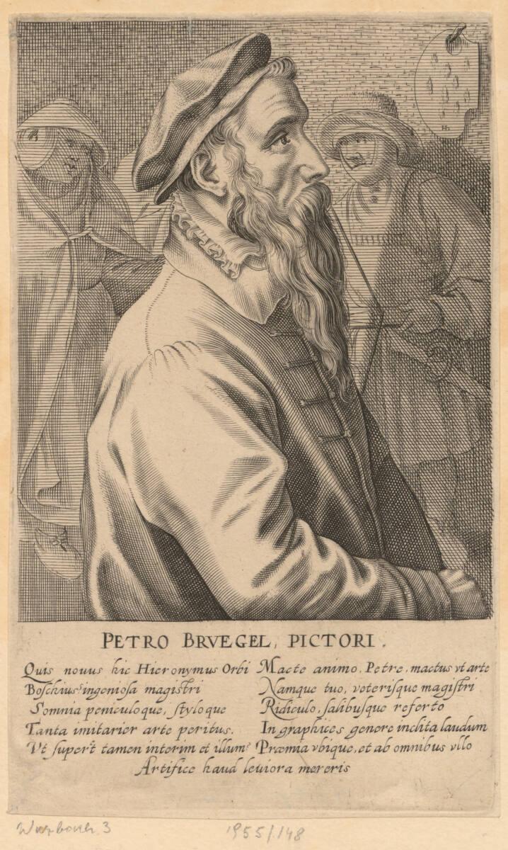 Brustbild Pieter Bruegels d.Ä. nach rechts, Inv. Nr.: DG1955/148