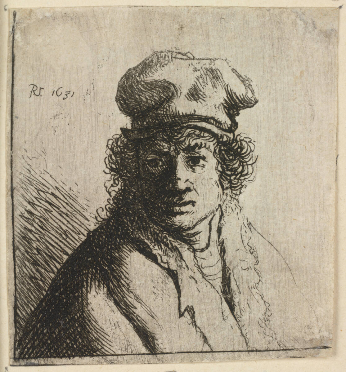 Junger Mann mit Kappe, Rembrandt, 1631