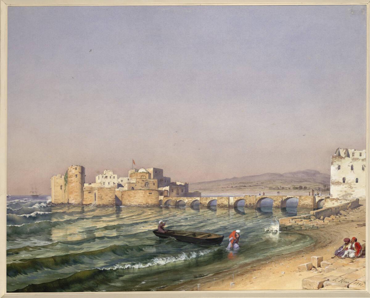 Leander Russ, Saida (Guckkastenblatt), Inv. Nr.: 22767