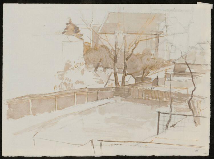 Gerhart Frankl, Hinterhöfe im Winter, Inv. Nr.: 47414/77
