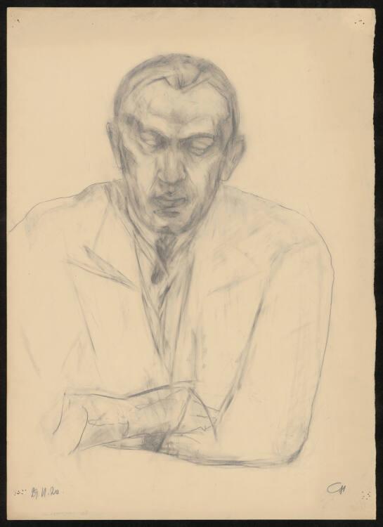 Gerhart Frankl, Portrait Studies (verso), Inv. Nr.: 47414/139v
