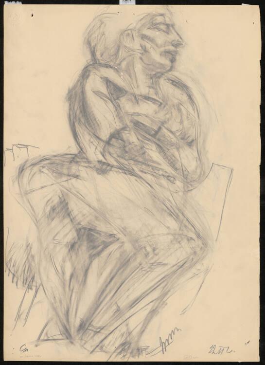 Gerhart Frankl, Portrait of Artist´s Mother, Ilse Frankl (recto), Inv. Nr.: 47414/148r