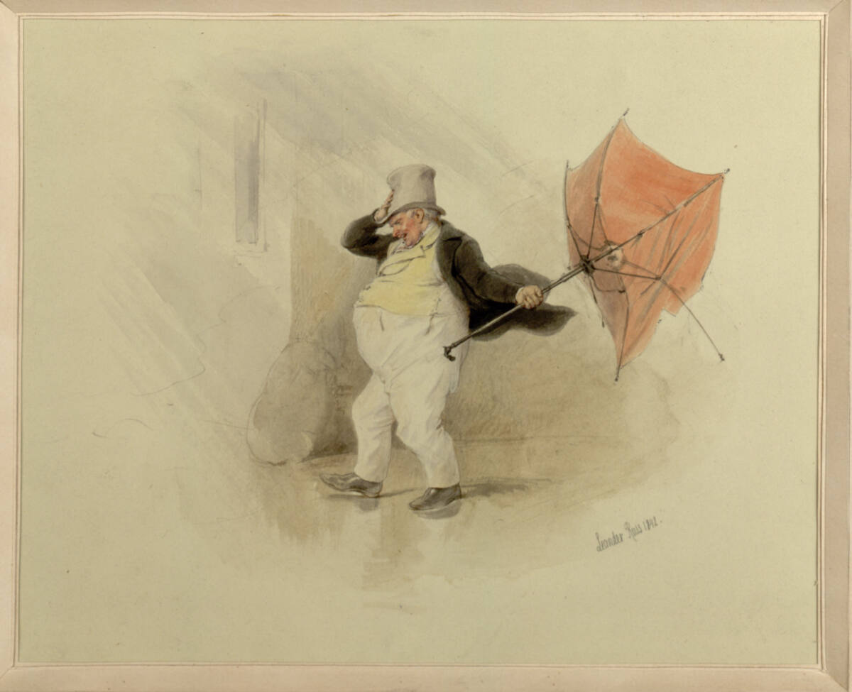 Windfatalitäten (Guckkastenblatt), Leander Russ, 1842