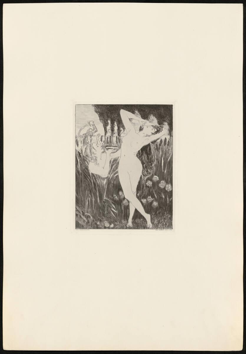 Max Klinger, Zelt (Rad. Opus XIV) I. Teil: Die Schale, Inv. Nr.: DG1921/154/15