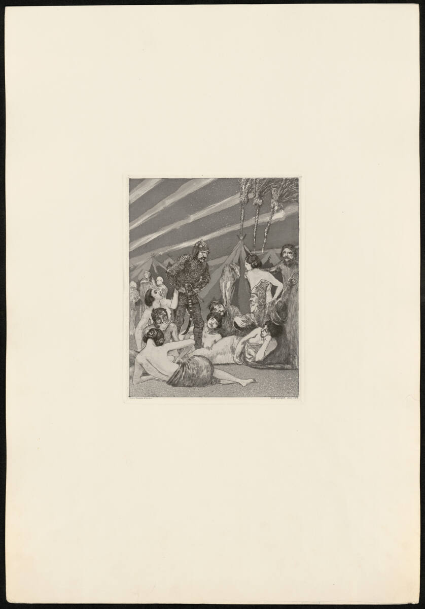 Zelt (Rad. Opus XIV) I. Teil: Das Lager, Giesecke&Devrient,Leipzig,Berlin, 1912–1915
