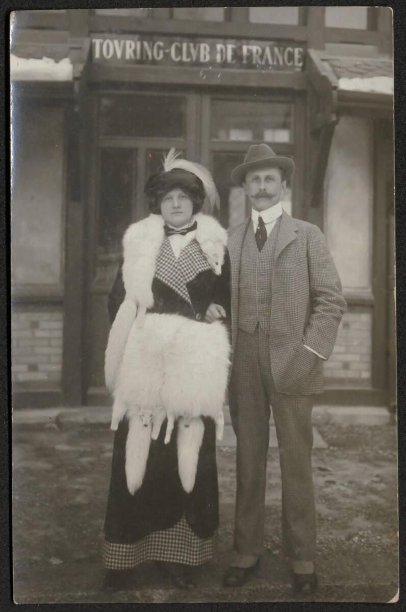 Adolf Loos und Bessie Bruce in Chamonix, Frankreich, Inv. Nr.: ALA2072