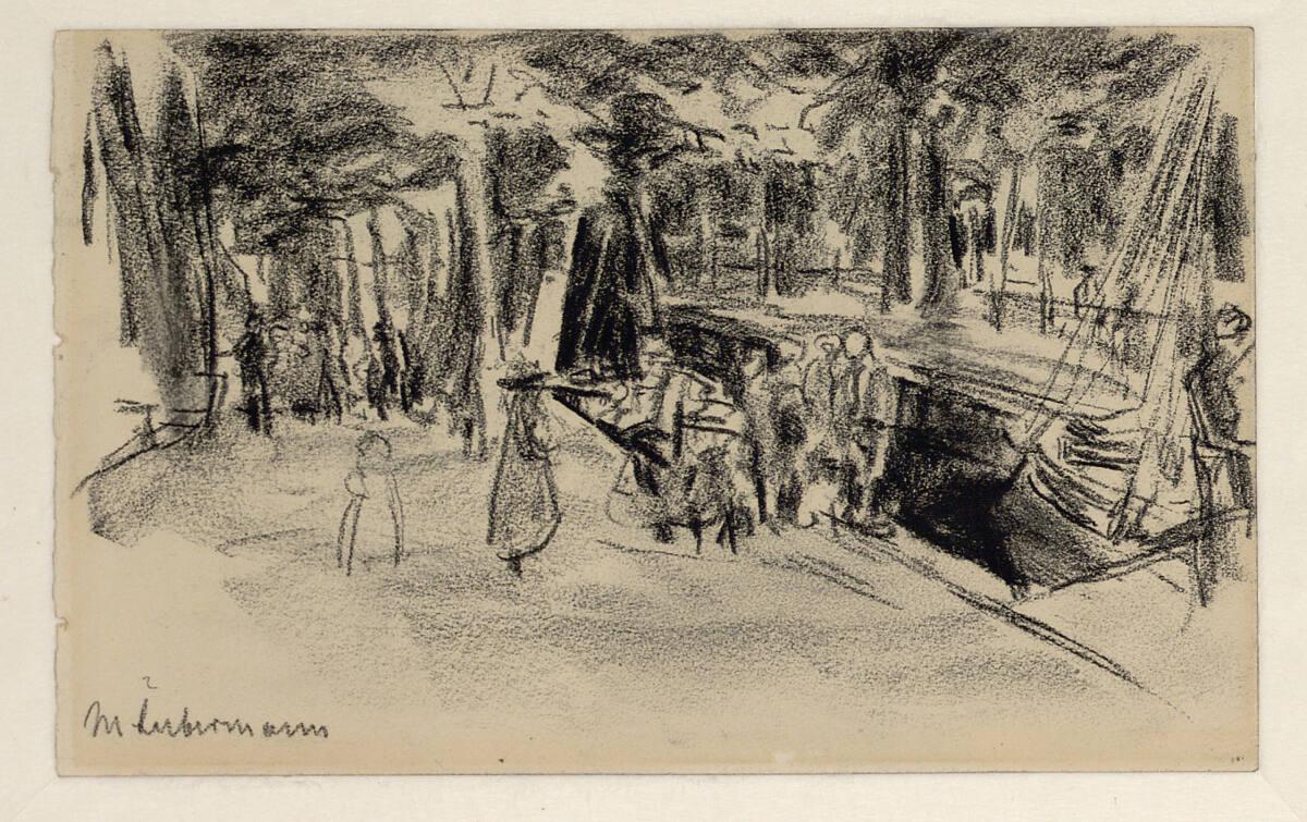 Max Liebermann, Am Kanal von Amsterdam, Inv. Nr.: 22855