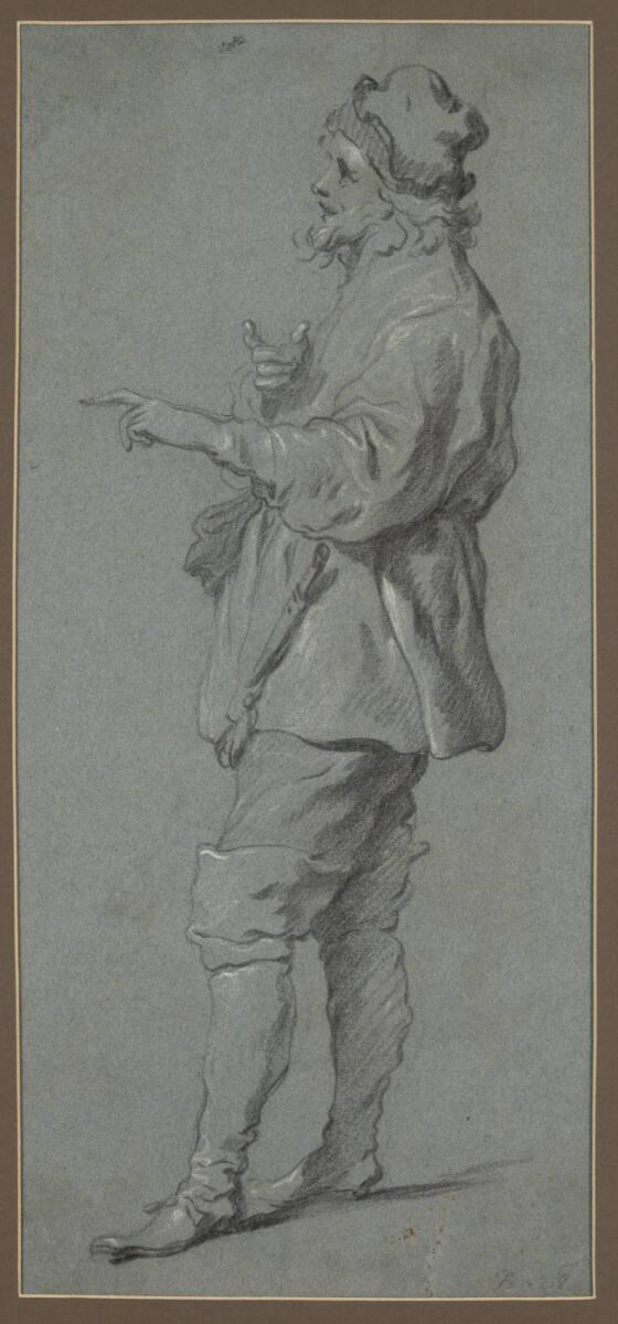 Jacob Adriaensz. Backer, Stehender Mann mit Redegestus, im Profil nach links, Inv. Nr.: 22865