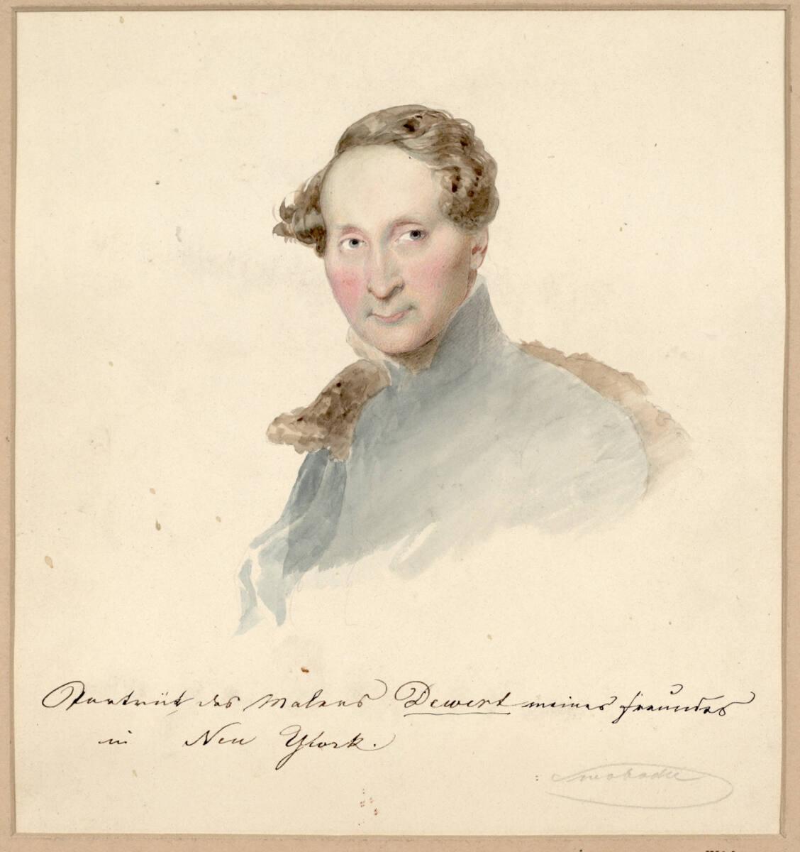 Eduard Swoboda, Porträt des Malers Dewert, Inv. Nr.: 22880