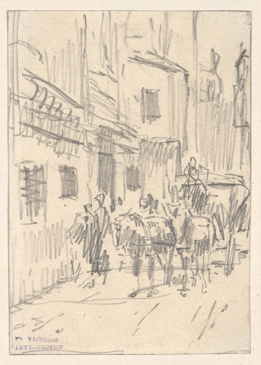 Pferdekutsche, August von Pettenkofen