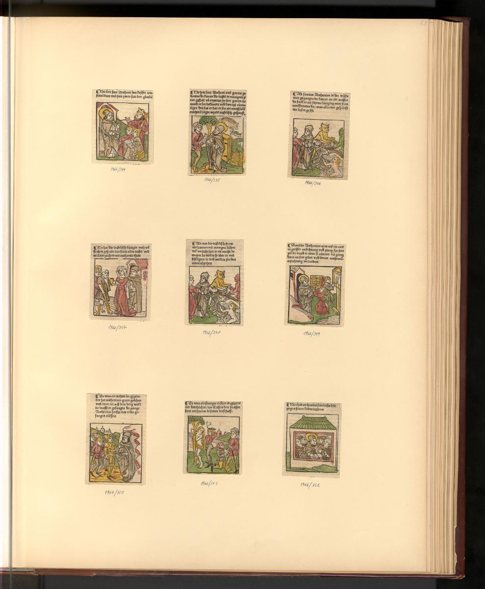 Frühe deutsche Holzschnitte, Leben der Altväter (Buchillustration), Inv. Nr.: Deutsch nach Sekt…