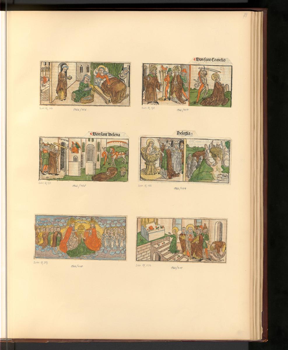 Frühe deutsche Holzschnitte, Heiligenleben ("Legenda aurea") (Buchillustration), Inv. Nr.: Deut…