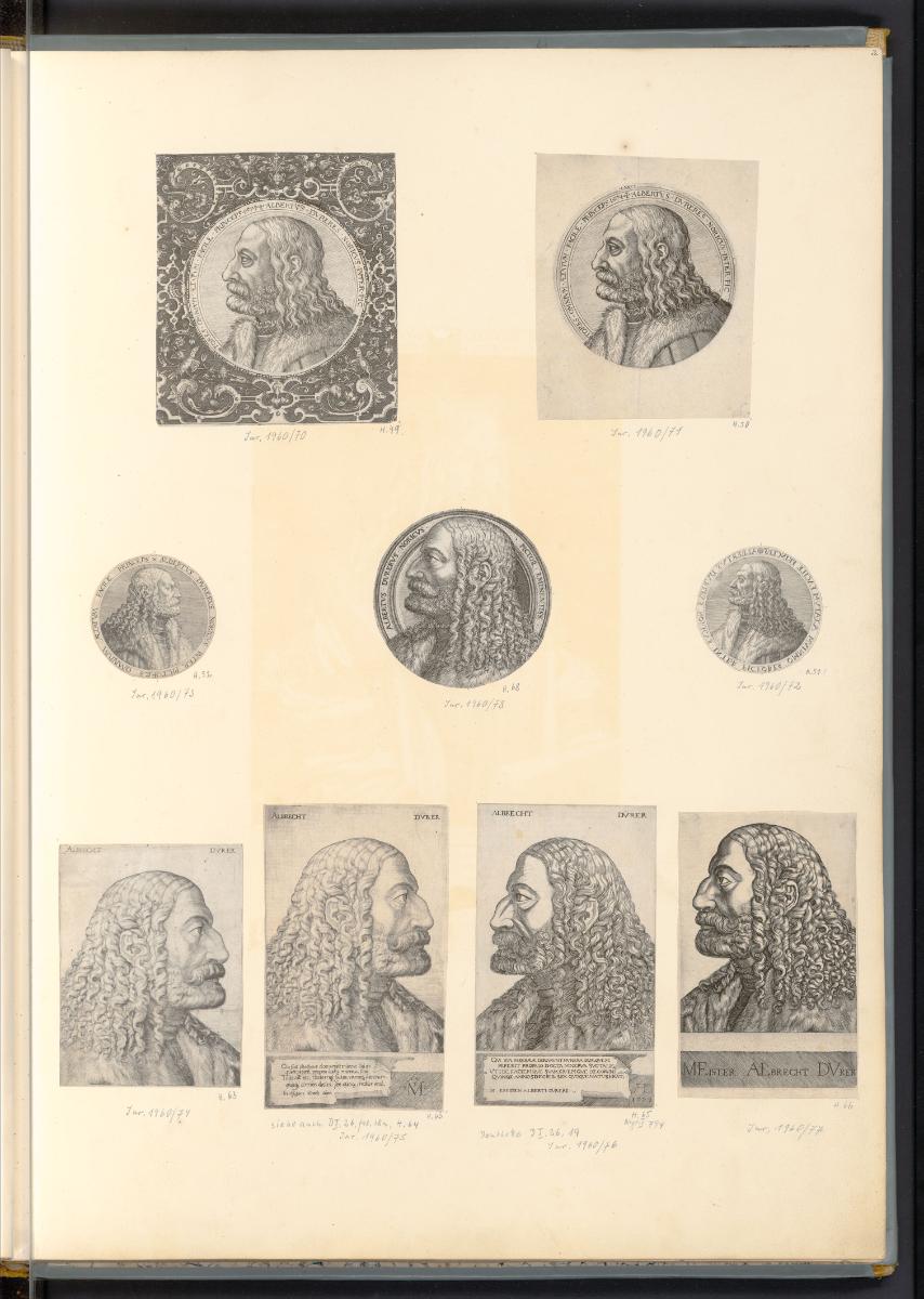 Porträt Albrecht Dürer, Holzschnitte aus der Werkstatt von Albrecht Dürer, Inv. Nr.: D/I/9/3, D…