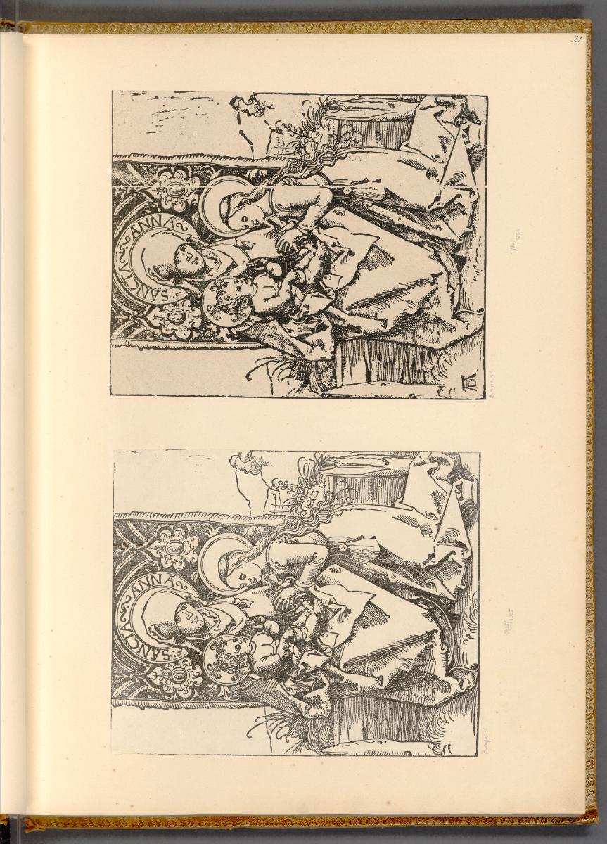 Druckgrafiken mit Bezügen zu Albrecht Dürer, Anna Selbdritt
, Inv. Nr.: Deutsch nach Sektionen…