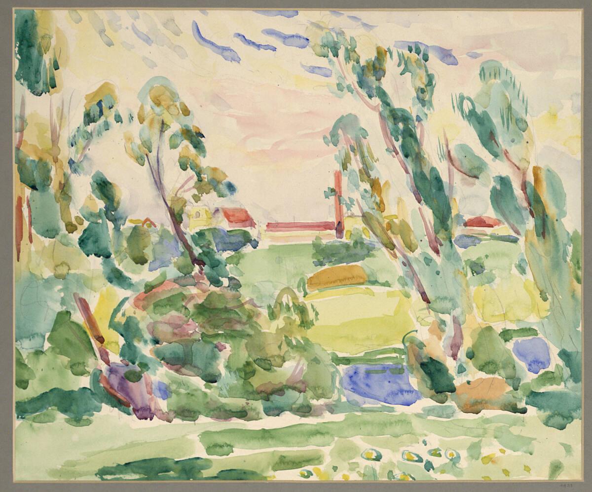 Oskar Moll, Landschaft, Inv. Nr.: 23000