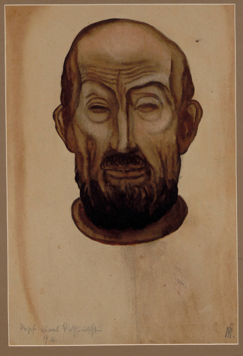 Kopf eines Pessimisten, Franz Metzner, 1916