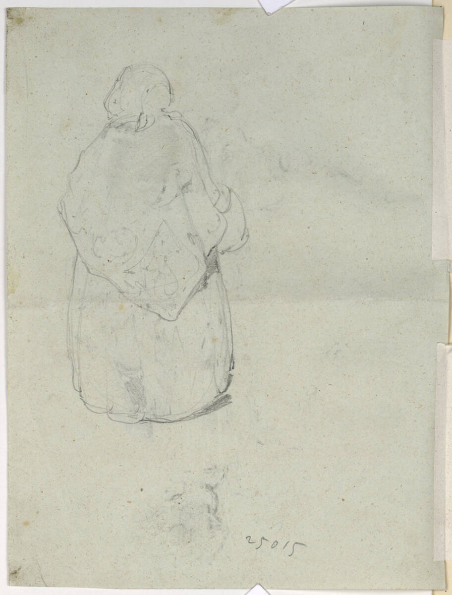Frau mit Schultertuch