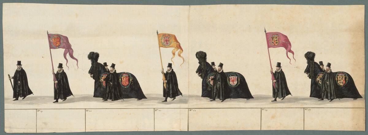 Anonym, Trauerzug bei den Begräbnisfeierlichkeiten für Erzherzog Ferdinand von Tirol 1595, Blat…
