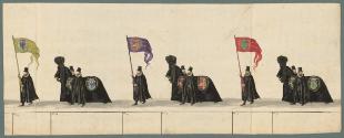 Anonym, Trauerzug bei den Begräbnisfeierlichkeiten für Erzherzog Ferdinand von Tirol 1595, Blat…