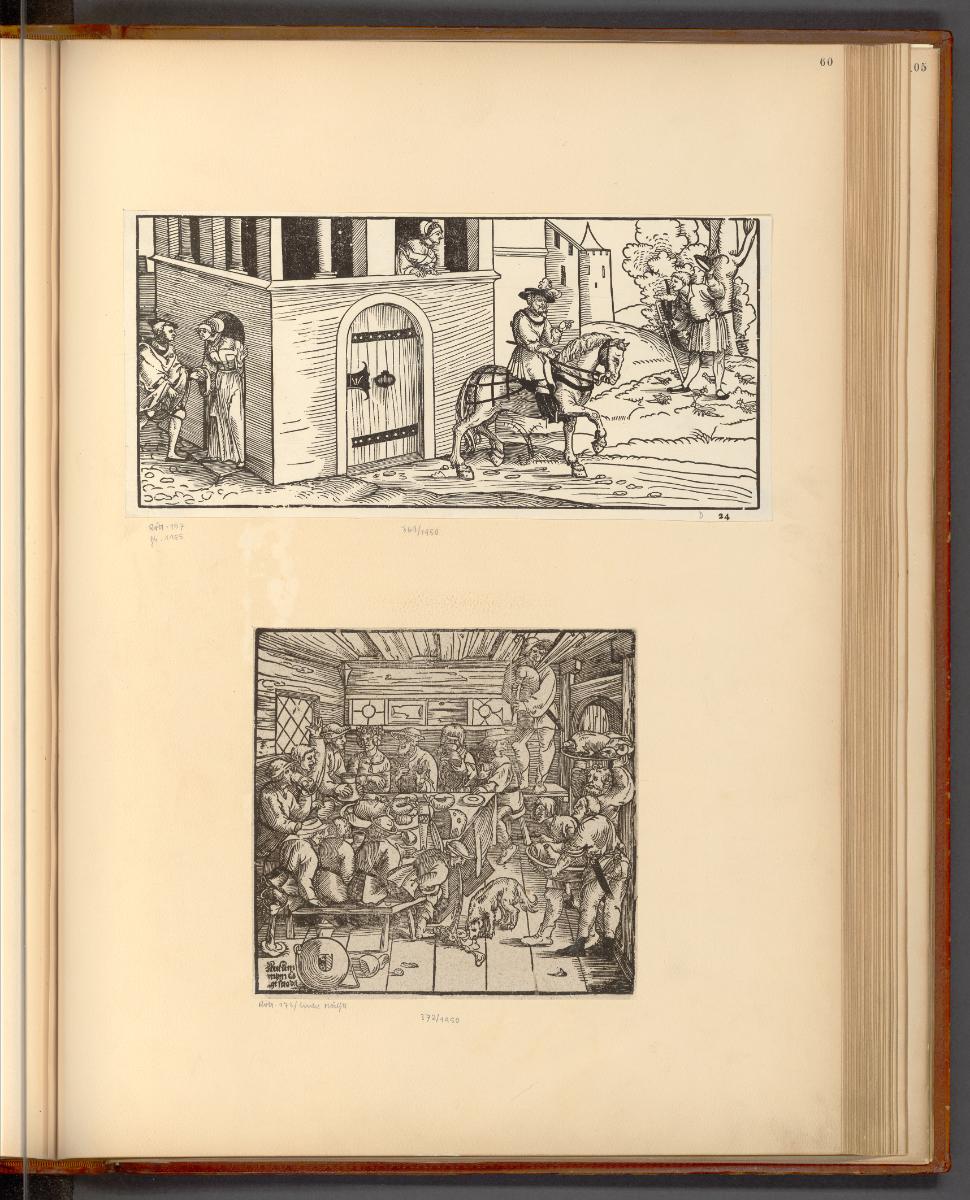 Niclas Stör, Hans Springinklee, Erhard Schön, Die Treue der Weiber; Die Bauernhochzeit, Holzsch…