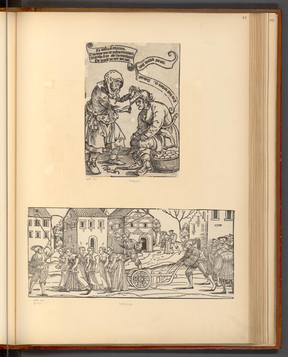 Niclas Stör, Hans Springinklee, Erhard Schön, Der Eier bebrütende Bauer und sein Weib; Mädchen …