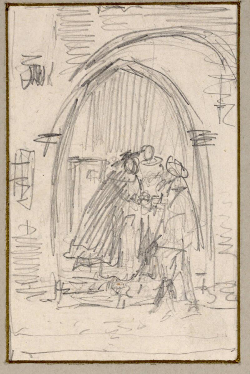 August Xaver Karl von Pettenkofen, Illustration zu Gil Blas, Inv. Nr.: 23044