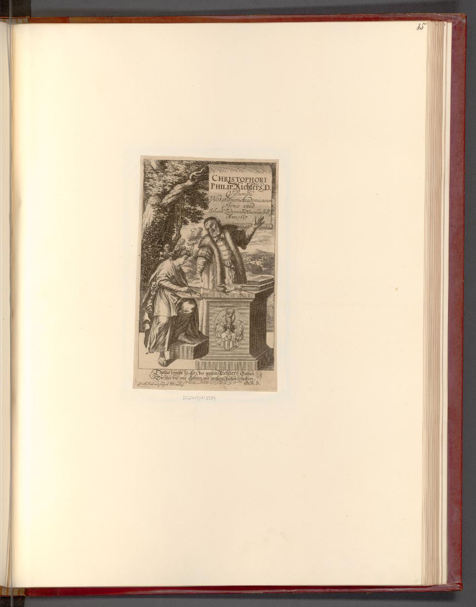 Druckgrafiken der Familie Sandrart, Christophori Philip. Richters. D., Inv. Nr.: Deutsch nach S…
