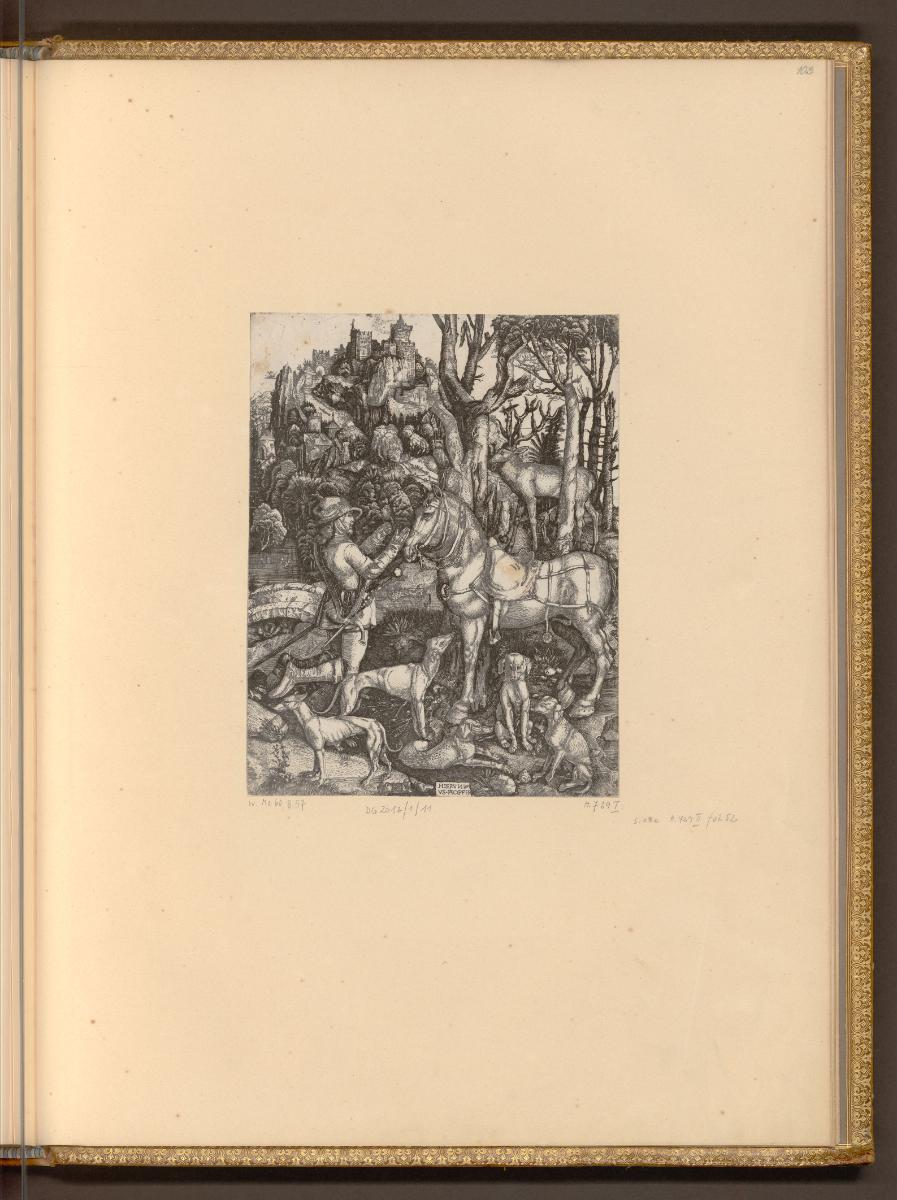 Kopien nach Arbeiten von Albrecht Dürer, St. Hubertus, Inv. Nr.: Deutsch nach Sektionen I/11, D…