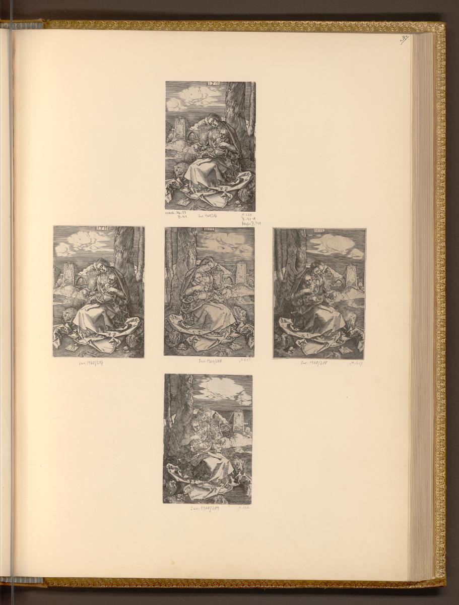 Kopien nach Arbeiten von Albrecht Dürer, Die Jungfrau mit der Birne, Inv. Nr.: Deutsch nach Sek…