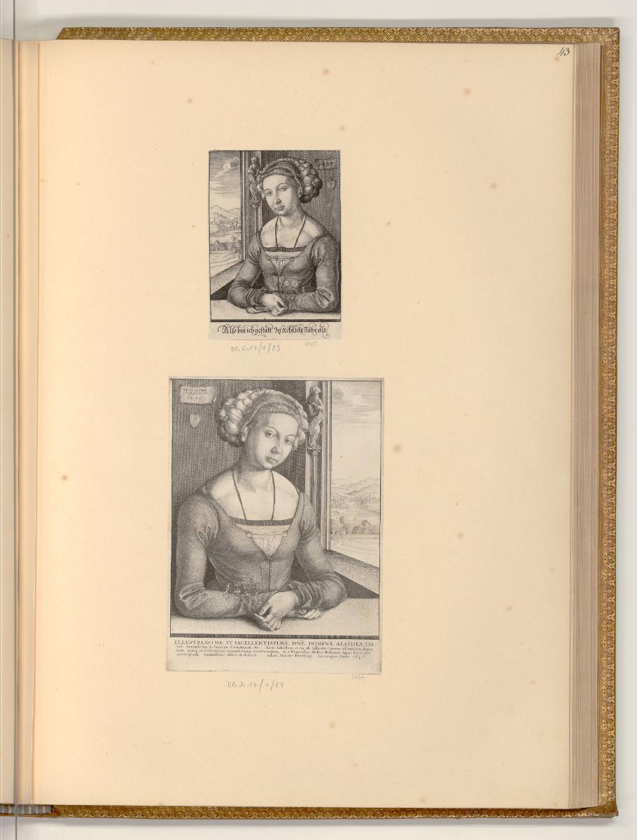 Kopien nach Gemälden und Zeichnungen von Albrecht Dürer, Katharina Fürlegerin, Inv. Nr.: Deutsc…