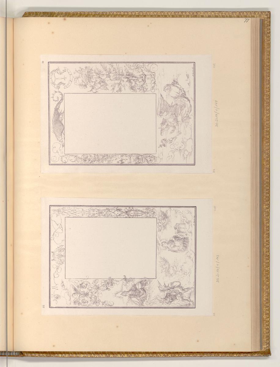 Kopien nach Gemälden und Zeichnungen von Albrecht Dürer, Randverzierung zu "Albrecht Dürers Chr…