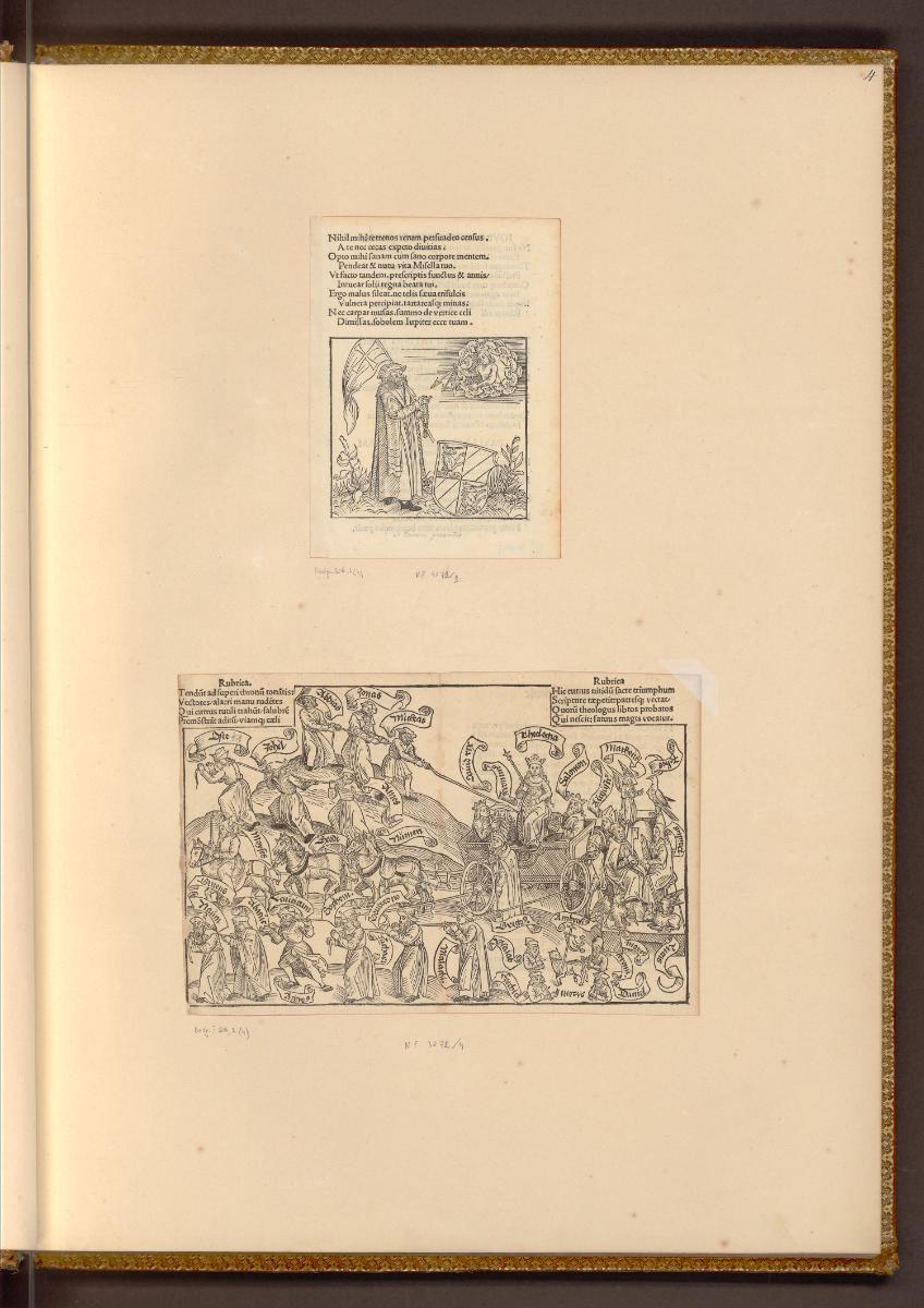 Holzschnitte aus dem Umfeld von Albrecht Dürer, Carmina varia: Der Autor im Gebet zu Jupiter; T…