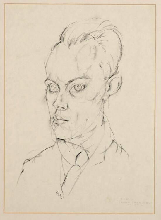 Carry Hauser, Porträt des Malers L.W. Bronstaert, Inv. Nr.: 23116