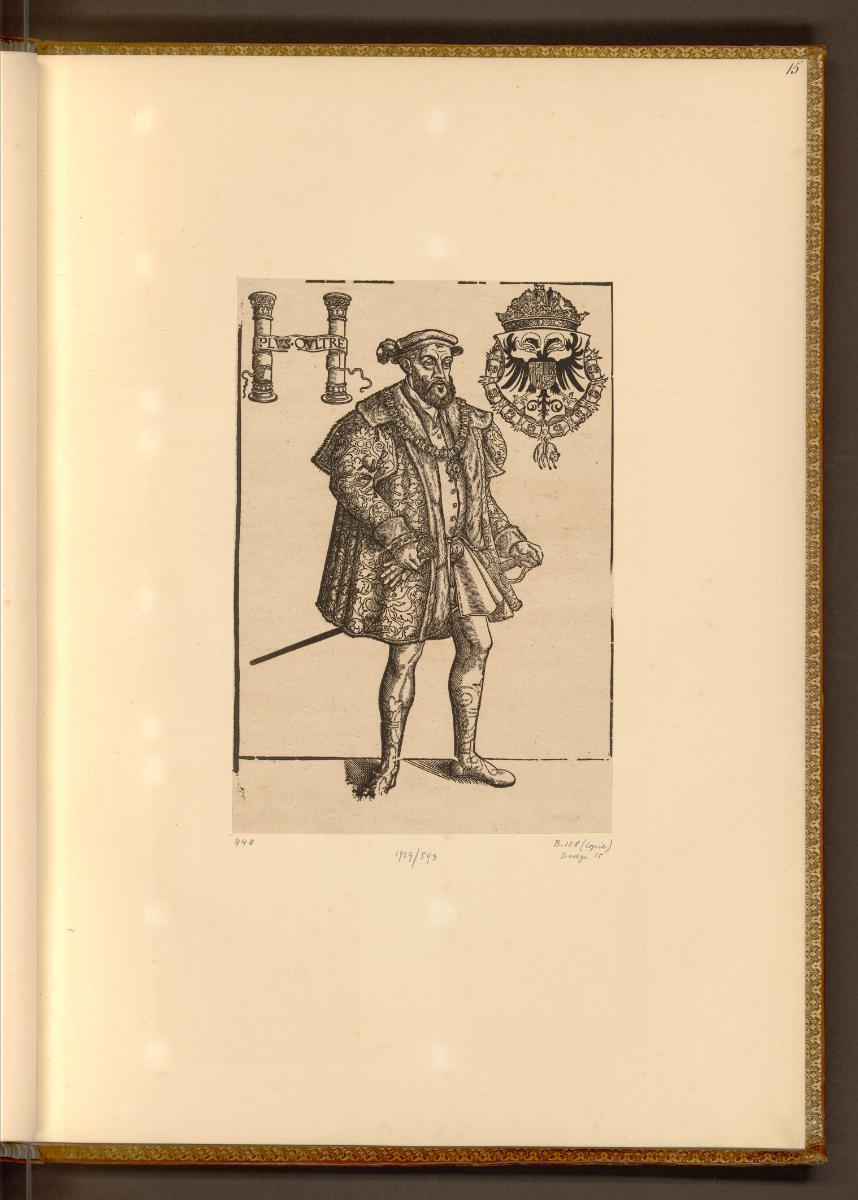 Lucas Cranach d. J., Holzschnitte von Lucas Cranach d. J. und Werkstatt, Kaiser Karl V., Inv. N…