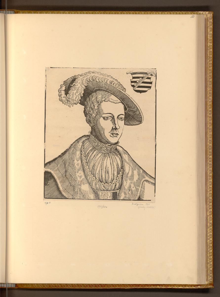 Lucas Cranach d. J., Holzschnitte von Lucas Cranach d. J. und Werkstatt, Johann Ernst von Sachs…