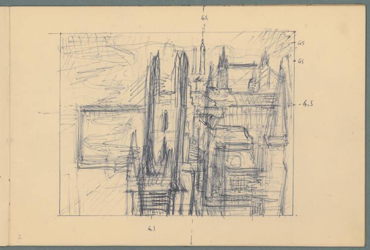 Gerhart Frankl, Sketchbook "London" (I): Skizze London, Inv. Nr.: 47415/4/2