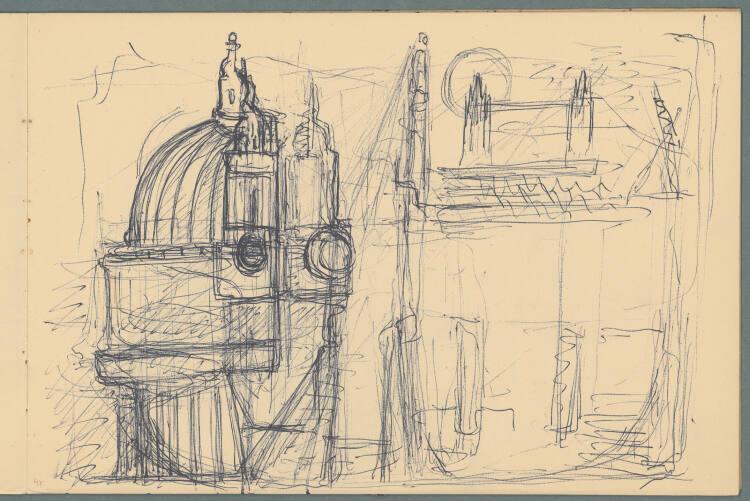 Gerhart Frankl, Sketchbook "London" (I): Skizze London, Inv. Nr.: 47415/4/4r