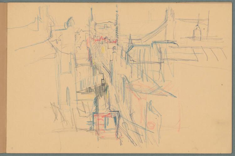 Gerhart Frankl, Sketchbook "London" (II): Skizze London, Inv. Nr.: 47415/5/1