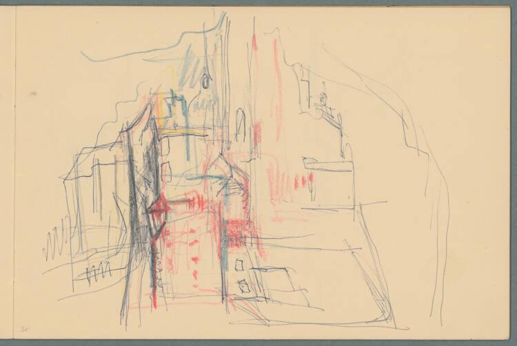 Gerhart Frankl, Sketchbook "London" (II): Skizze London, Inv. Nr.: 47415/5/3r