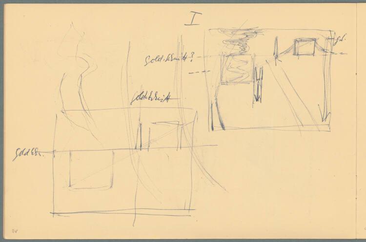 Gerhart Frankl, Sketchbook "London" (II): Skizze London, Inv. Nr.: 47415/5/3v