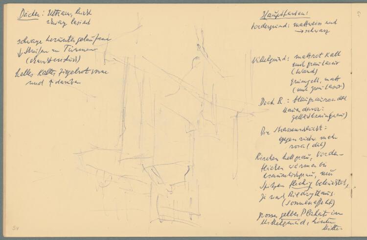 Gerhart Frankl, Sketchbook "London" (II): Skizze London, Inv. Nr.: 47415/5/5v