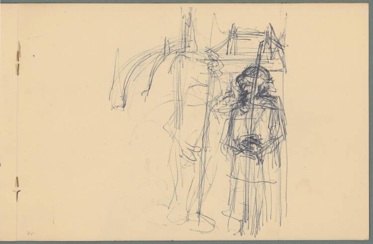 Gerhart Frankl, Sketchbook "London" (II): Skizze London, Inv. Nr.: 47415/5/7r