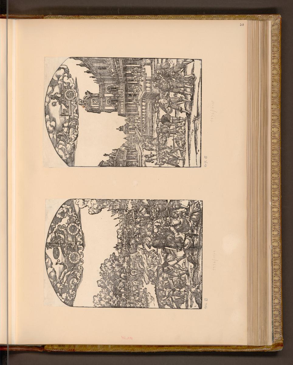 Holzschnitte von und nach Hans Sebald Beham, Mars; Die Sonne, Inv. Nr.: Deutsch nach Sektionen …