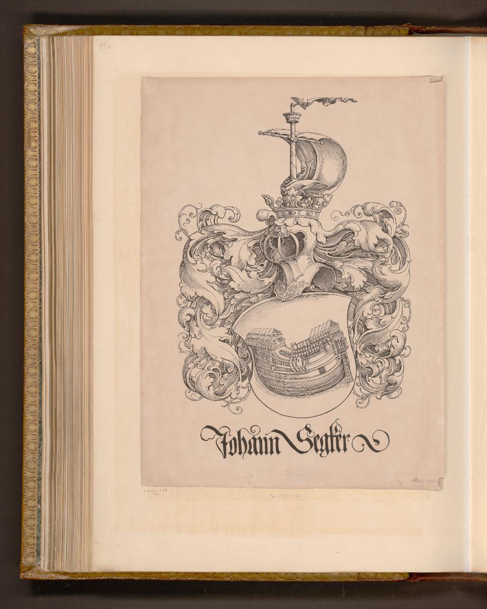 Holzschnitte von und nach Hans Sebald Beham, Wappen: Johann Segker, Inv. Nr.: Deutsch nach Sekt…