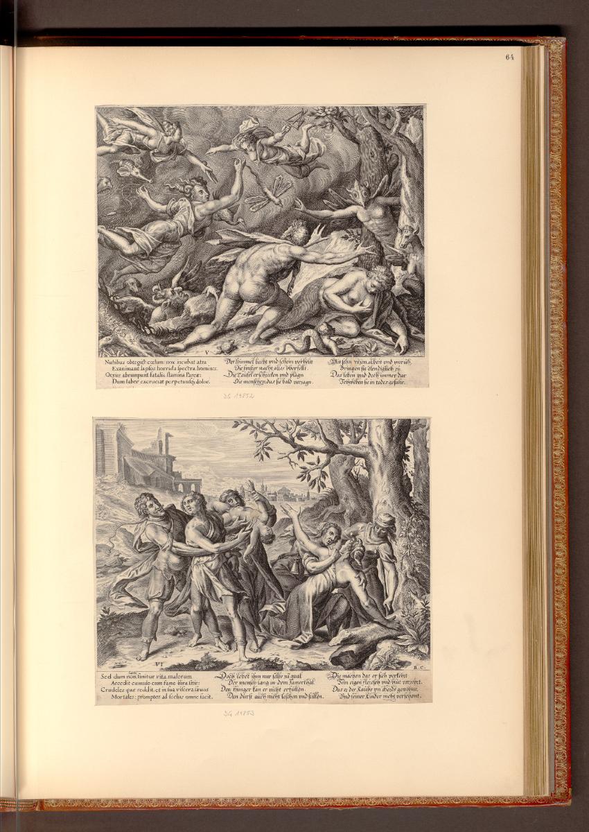 Druckgrafiken der Familien Custos und Kilian, Illustrationen zu Nimbus calamitatum humani gener…