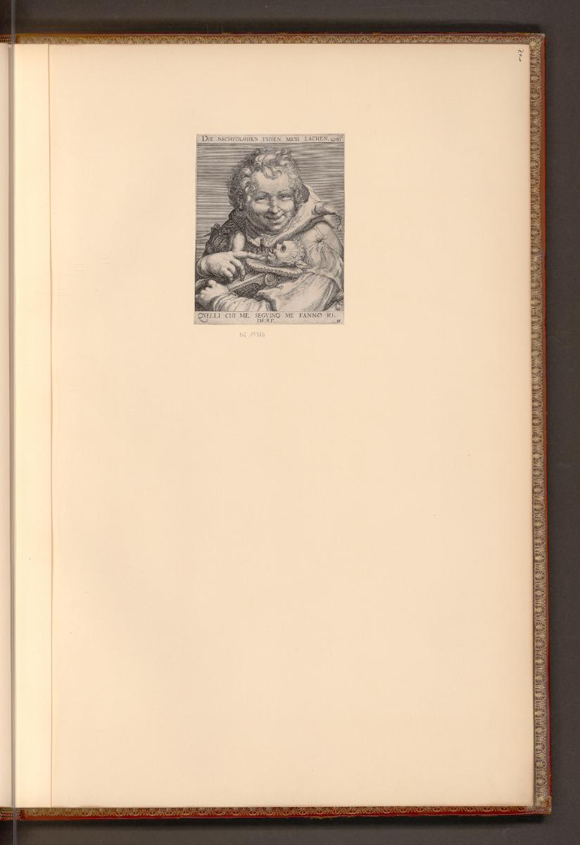 Druckgrafiken der Familien Custos und Kilian, Allegorisches Bildnis, Inv. Nr.: Deutsch nach Sek…
