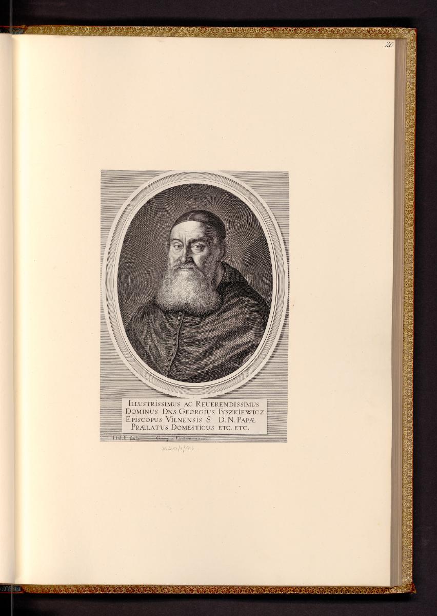 Druckgrafiken von Jeremias Falck, Bischof Georg Tyszkiewicz, Inv. Nr.: Deutsch nach Sektionen I…