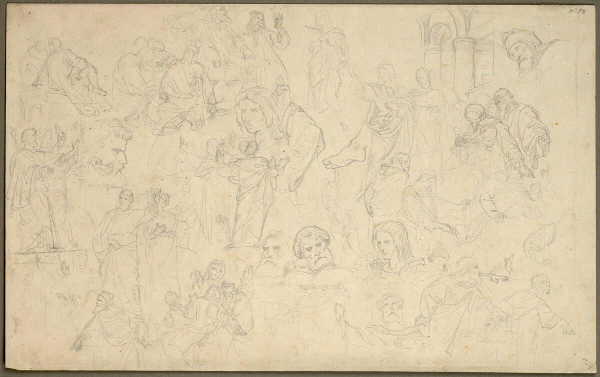 Josef von Führich, Figurenstudien, Inv. Nr.: 23190or